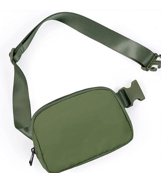 Dark Green Crossbody Belt Bag