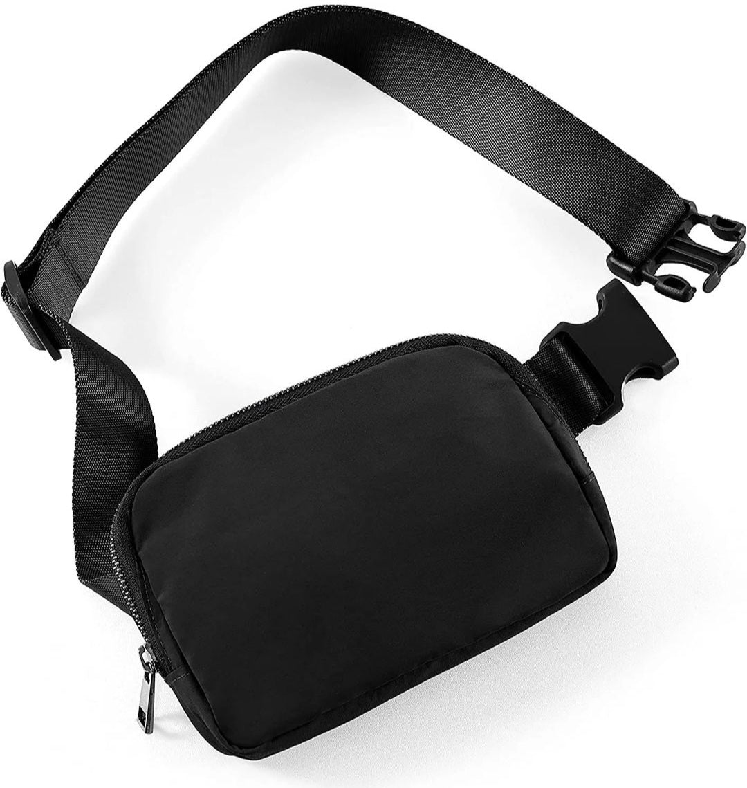 Black Crossbody Belt Bag